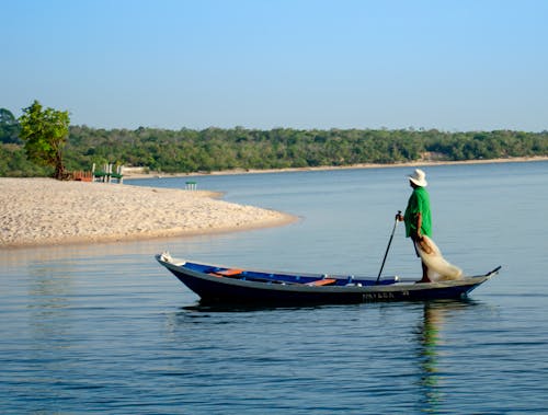 Бесплатное стоковое фото с берег, водный транспорт, каноэ