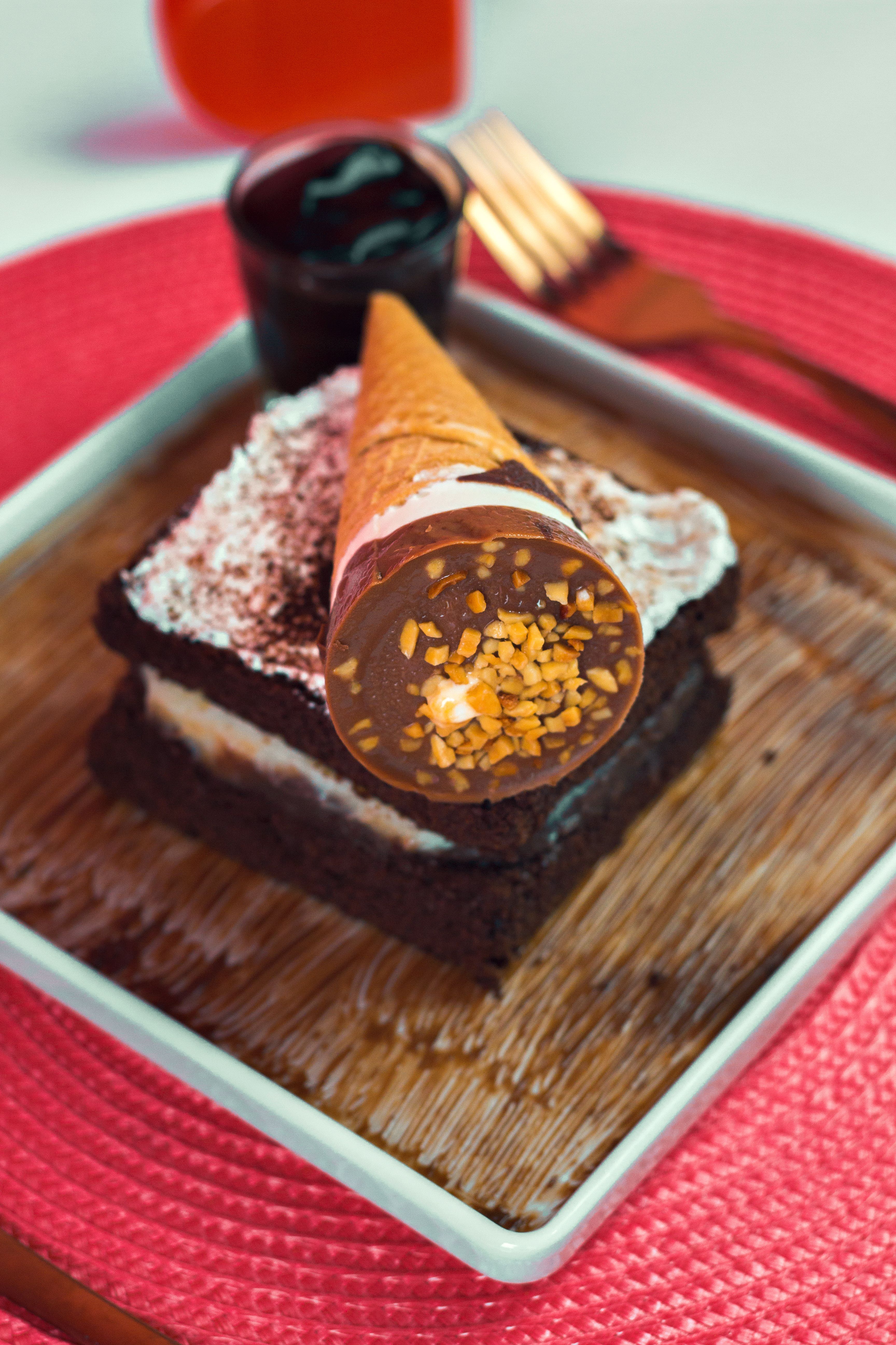 Brownie com Sorvete