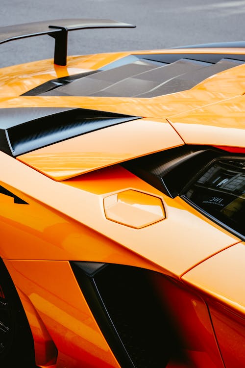 Orange Lamborghini Aventador 