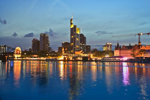 Free Photo of the City At Dusk Stock Photo