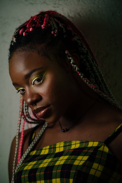 アイメイク, アフリカ系アメリカ人女性, カラフルの無料の写真素材