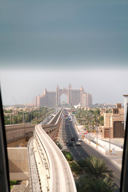 Free stock photo of bridge, dubai, electric train