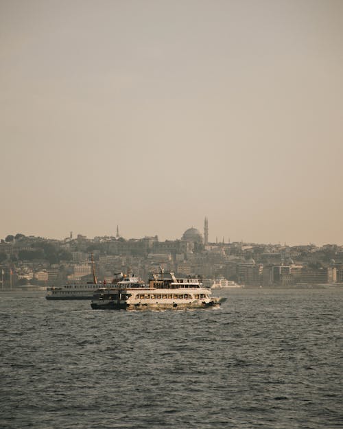 A Black Ship Sailing on the Middle of the Sea