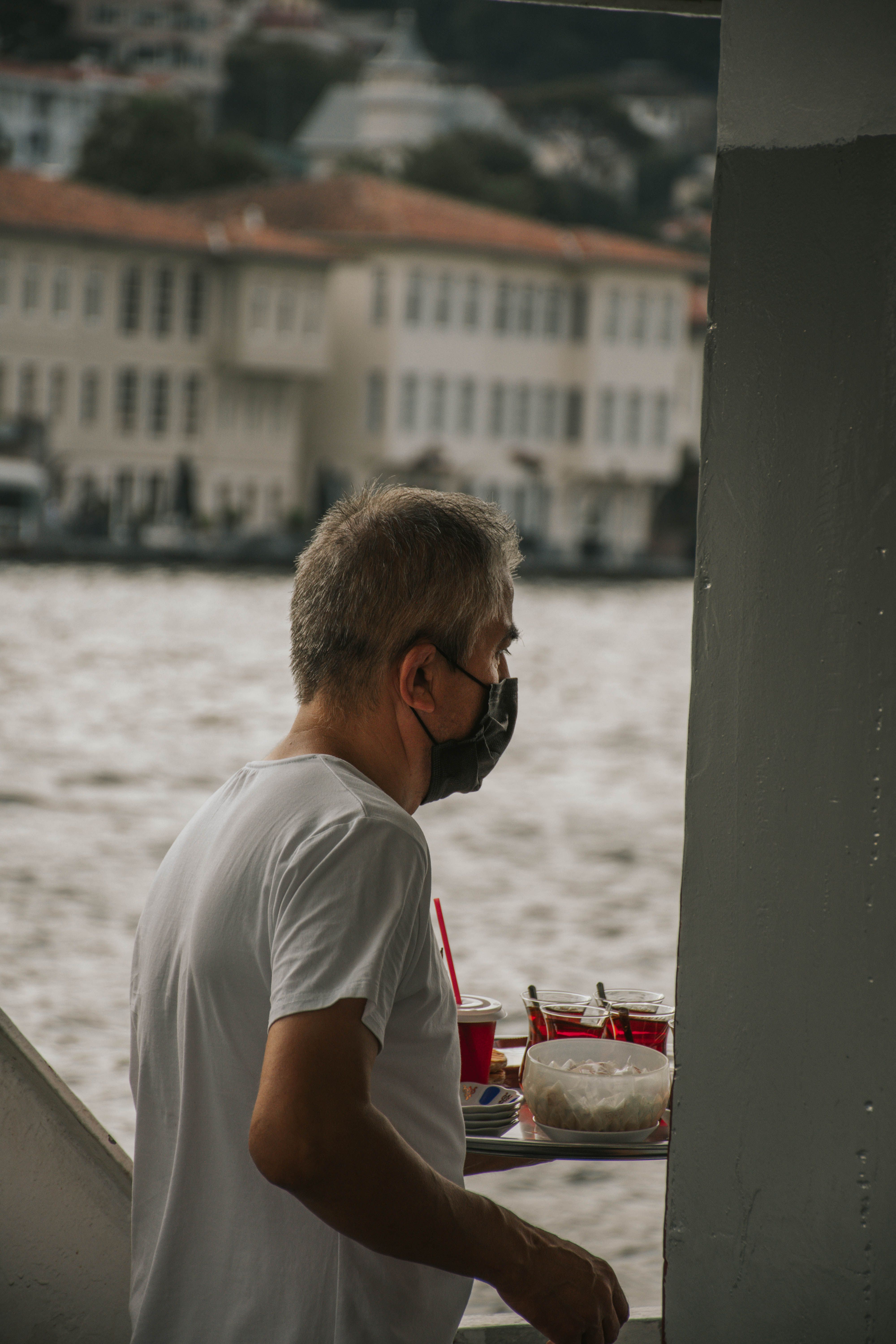 Waiter Carrying Tea in Istanbul · Free Stock Photo