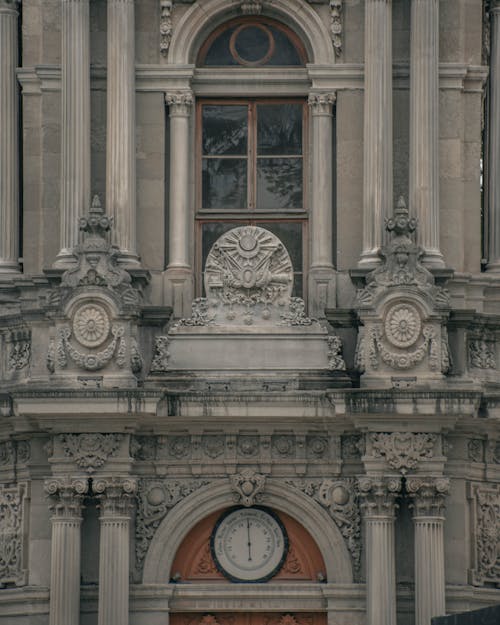 Gray Concrete Building with Window