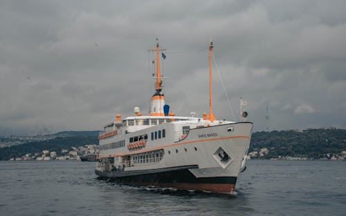 A Ferry Boat on the Sea