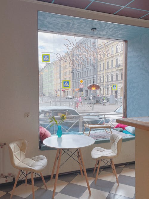 咖啡店, 垂直拍摄, 室內 的 免费素材图片