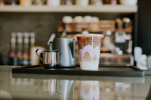 Iced Coffee in a Plastic Cup