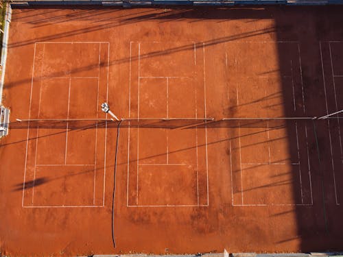 Ilmainen kuvapankkikuva tunnisteilla drones, ilmakuvaus, tennis