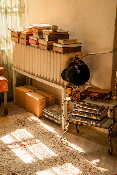 Stacks of Book on Radiator