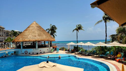 Swimming Pool in a Beach Resort