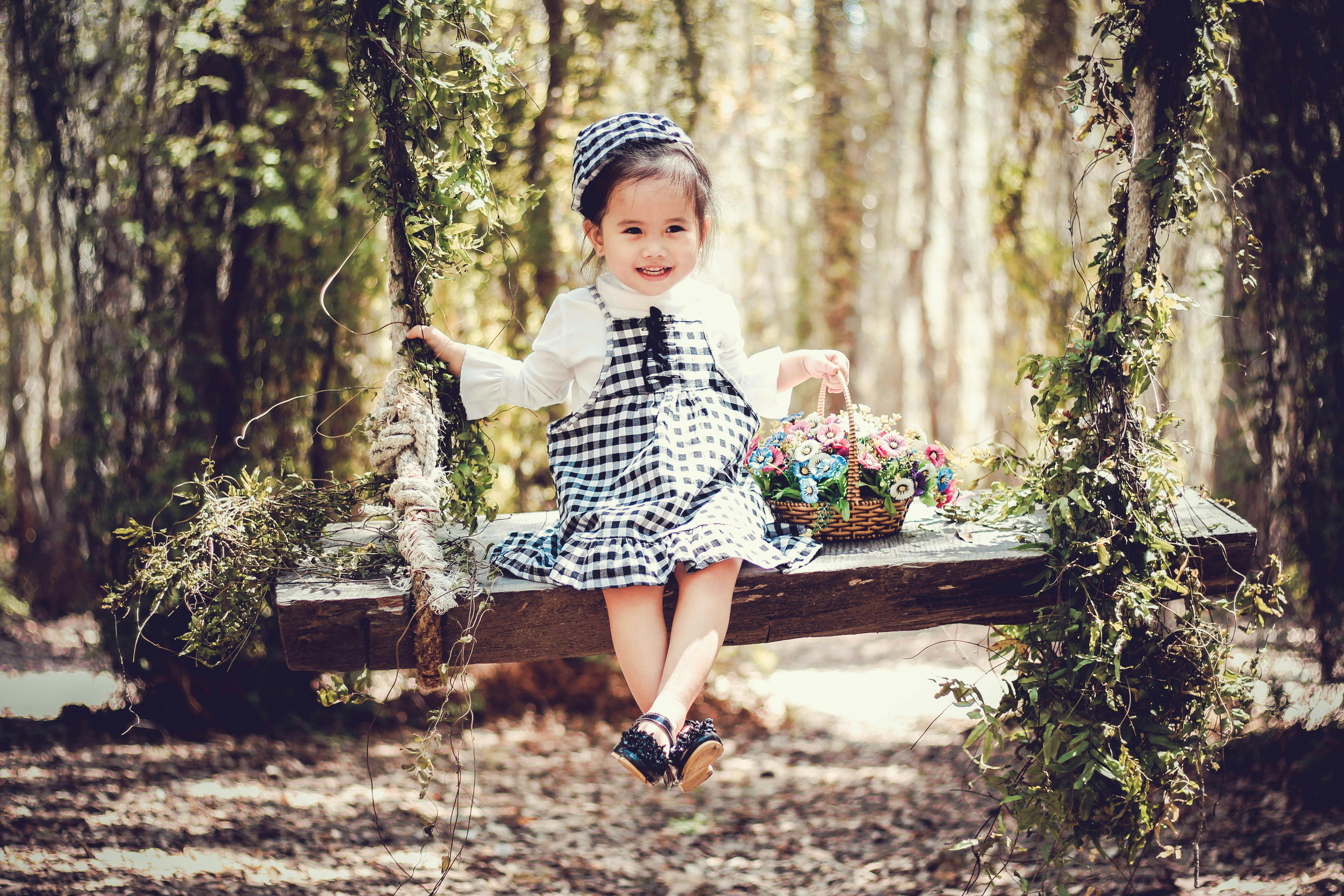 Black overall shop skirt toddler