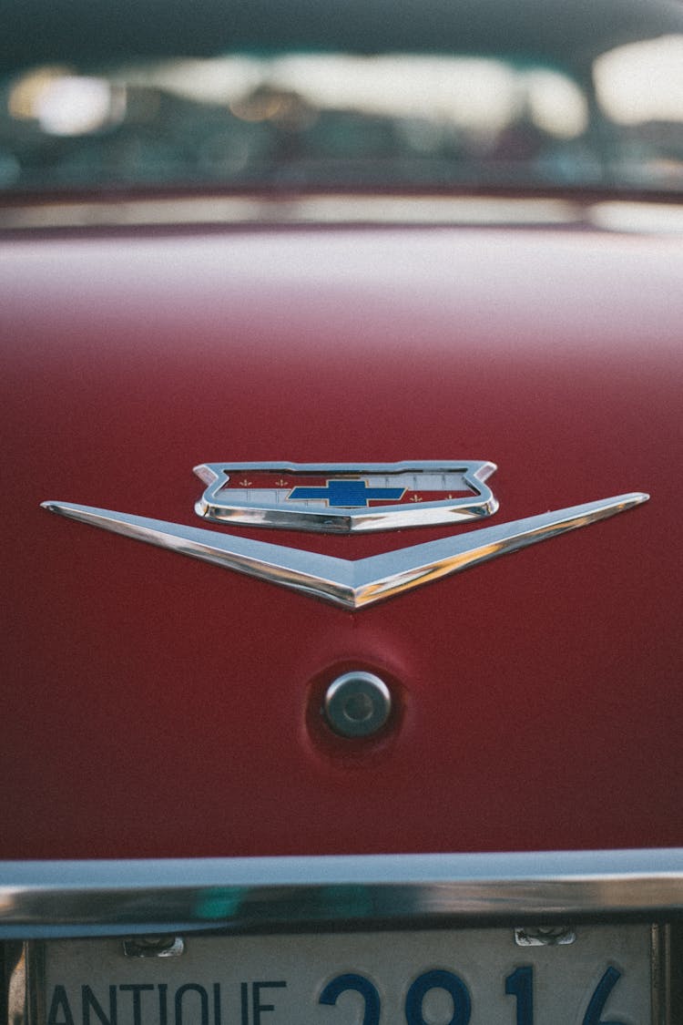 Close-Up Photo Of Chevrolet Bel Air Emblem