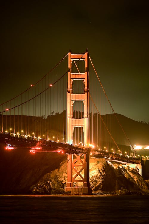 Golden Gate Bridge during Night Time