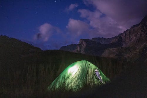 A Tent Under a Starry Sky