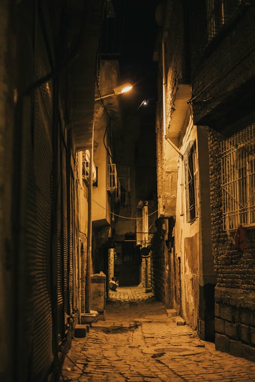 Empty Alley at Night