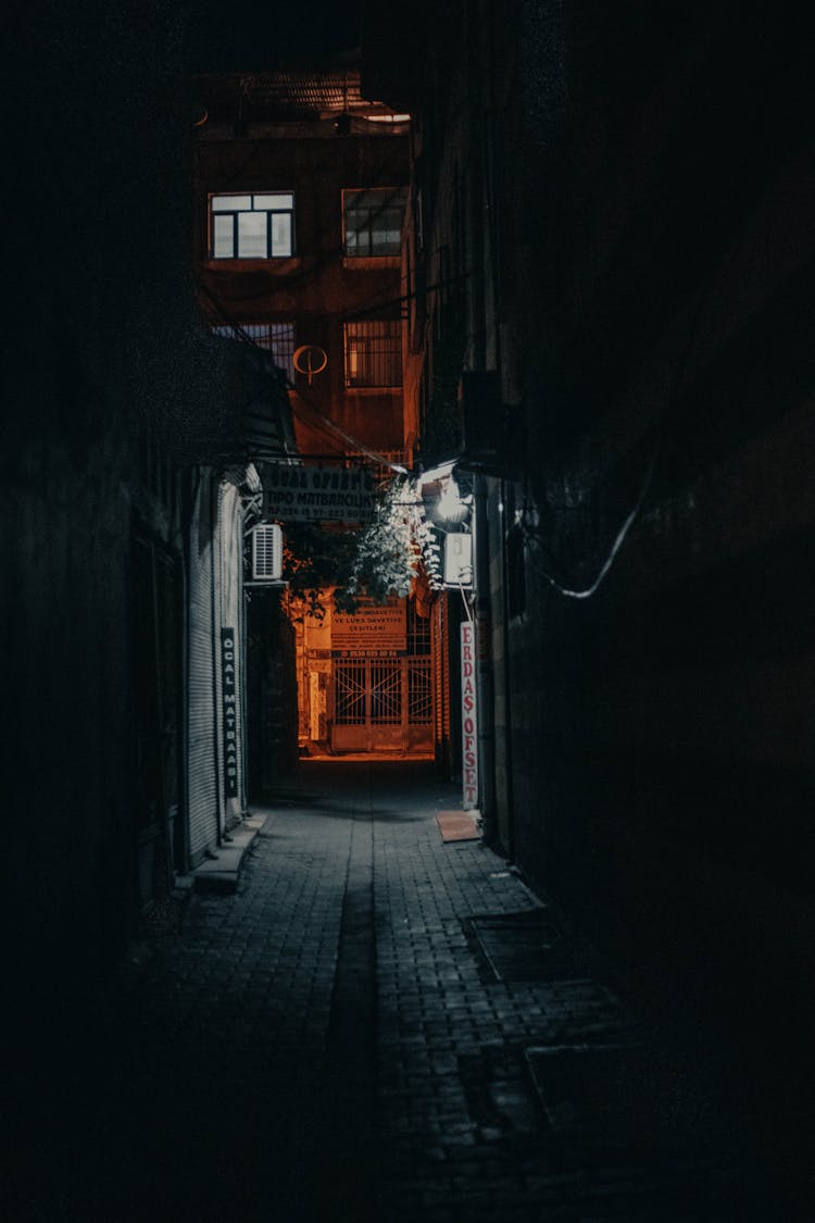 A Dark Narrow Alleyway