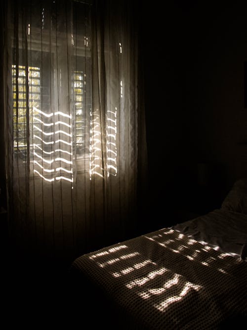 光與影, 垂直拍攝, 床 的 免費圖庫相片