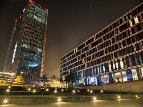 Lighted Buildings of the City at Night