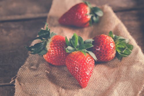 Close-up Photography of Strawberries