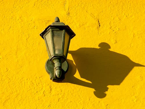 Free stock photo of lantern, shadows, wall