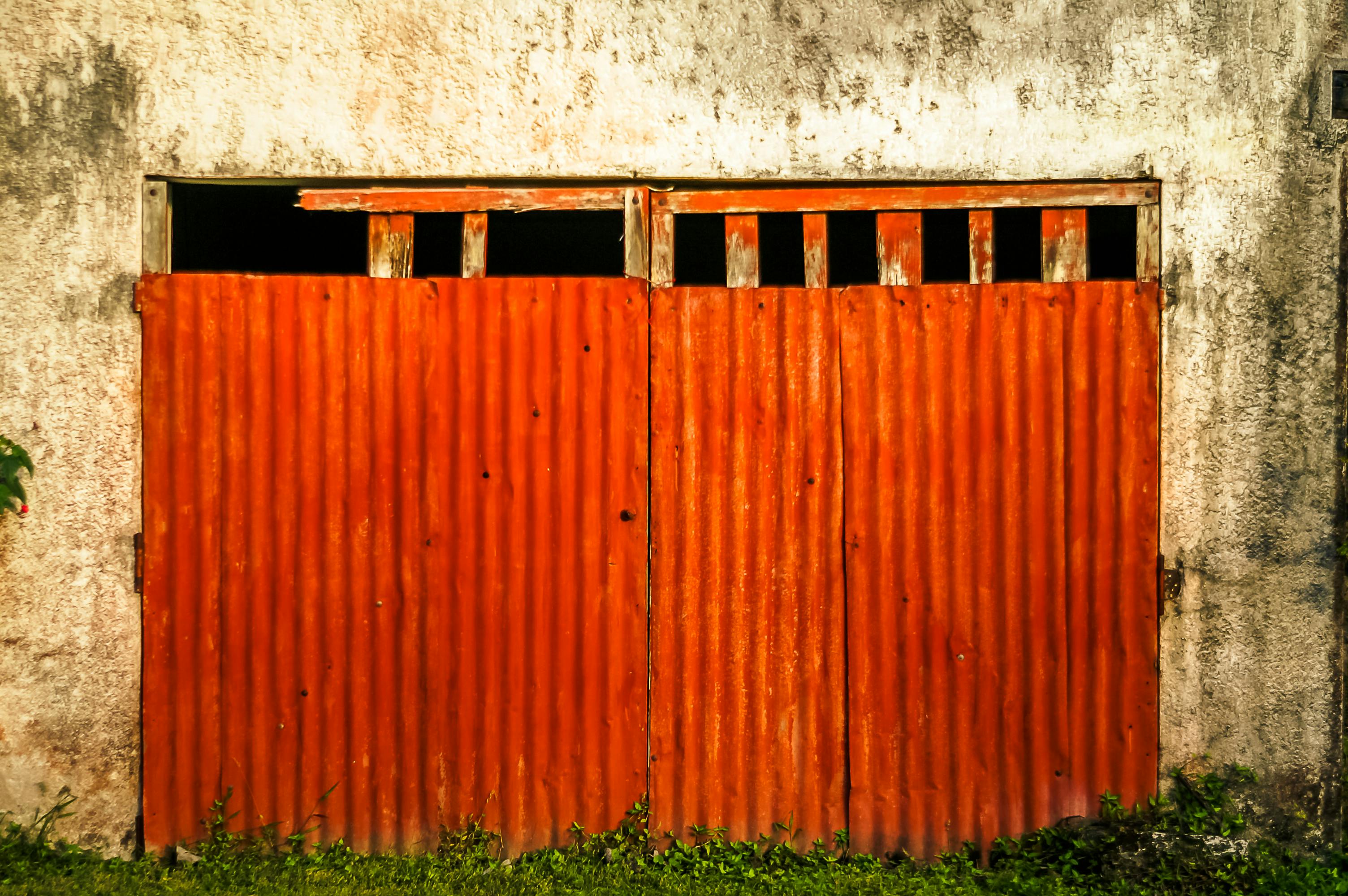 Free stock photo of garage, gate, wall