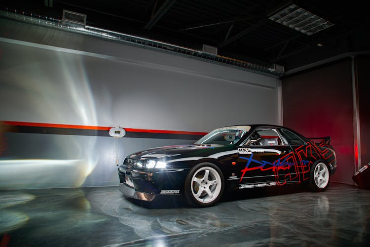 Black Modified Nissan Skyline