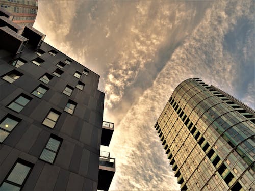 Industrial Photography of Two Buildings