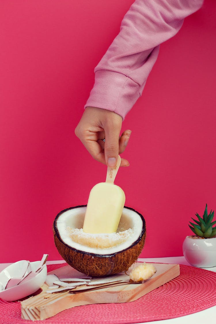 Delicious Coconut Ice Cream 