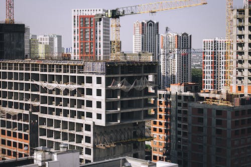  Under Constructions of High Rise Concrete Buildings
