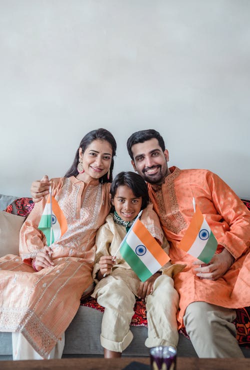 传统服装, 印度国旗, 印度女人 的 免费素材图片