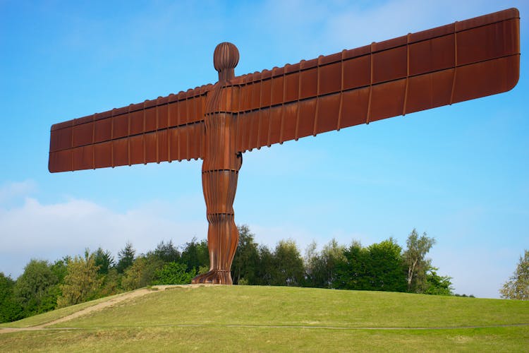 Angel Of The North In Gateshead, Tyne And Wear, England