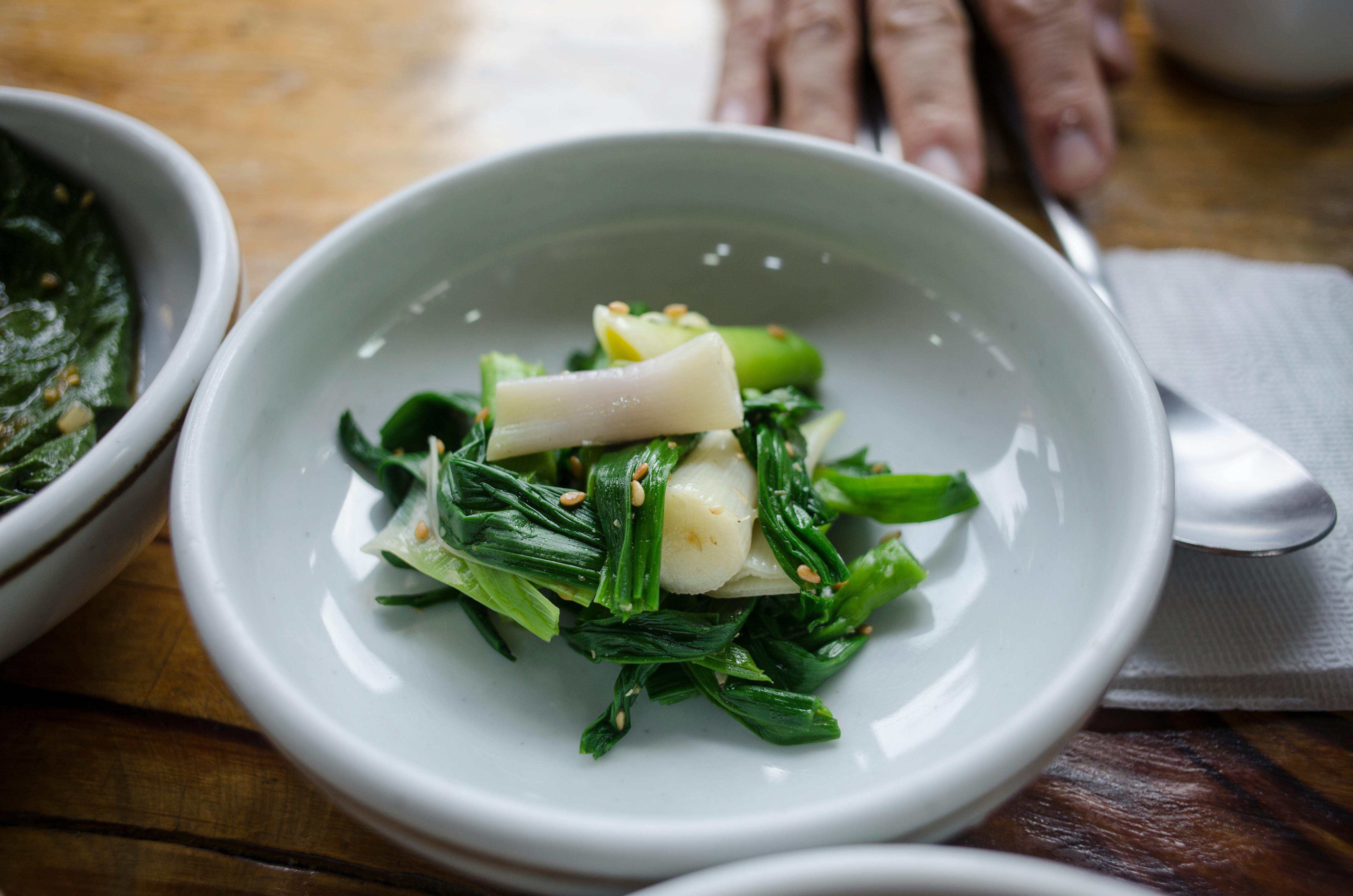 A Leek Side Dish on a Saucer · Free Stock Photo