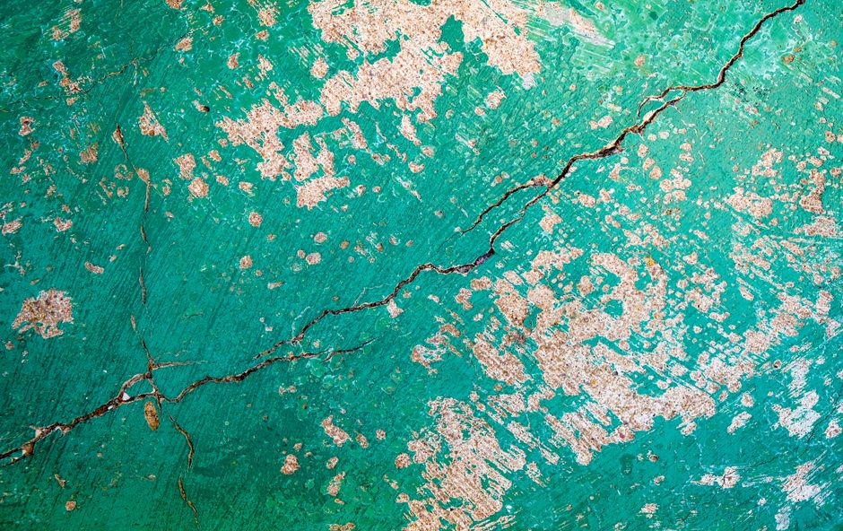 Once paint cracks like this it has cured