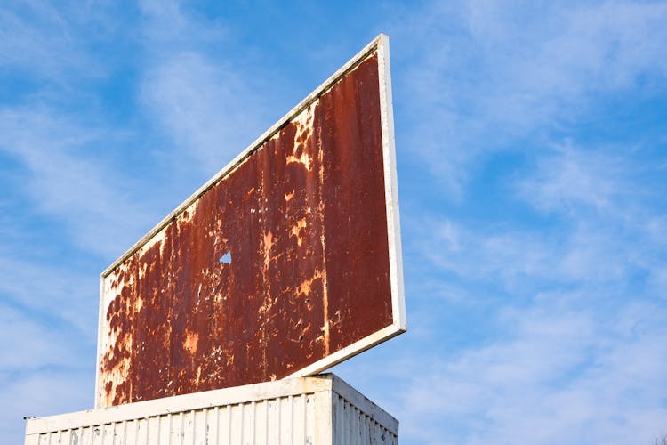 Rusty Board On Container