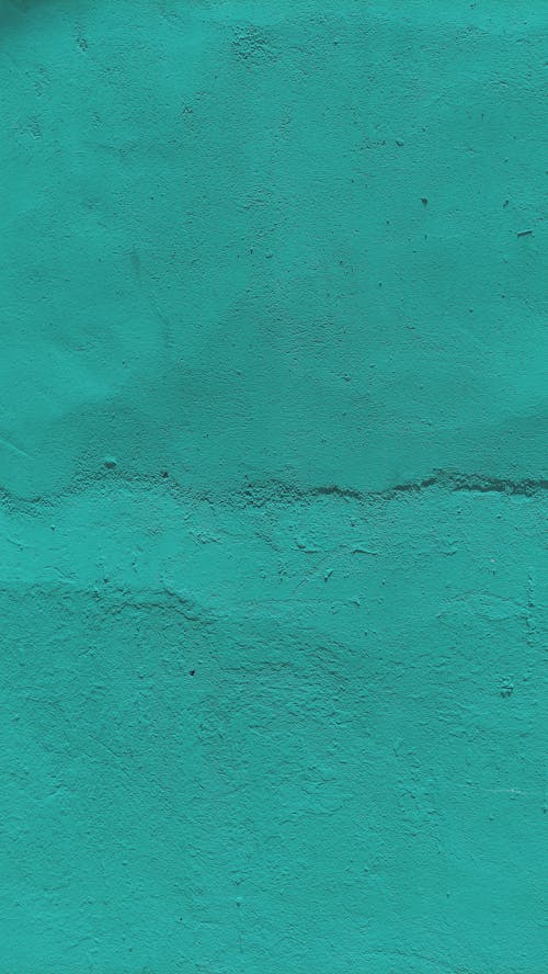 Teal Painted Concrete Wall