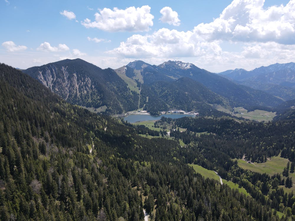 Scenic View of Mountains Under Clear Sky