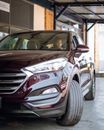 Gray Chevrolet Suv in Garage