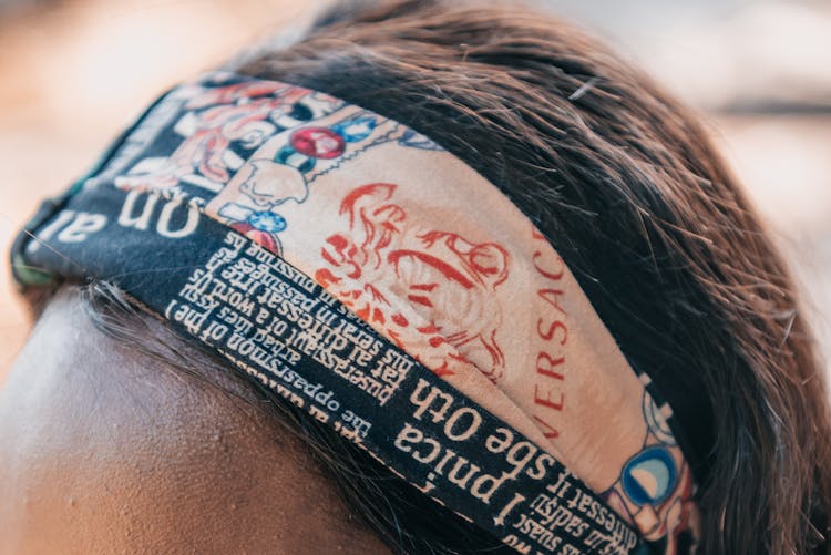 Close-up Of Headband On Woman's Hair 