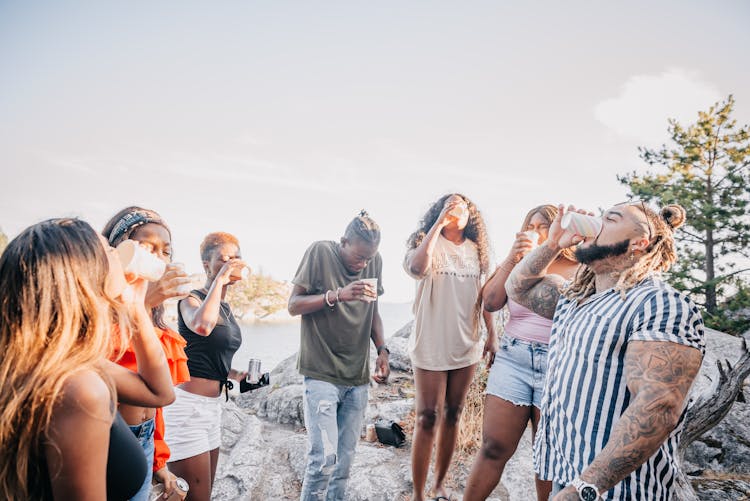 Photo Of Friends Drinking