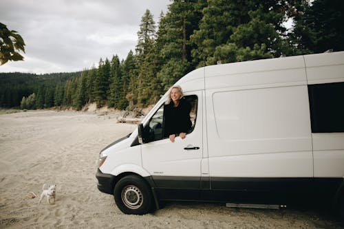 Free A Woman in an RV Stock Photo