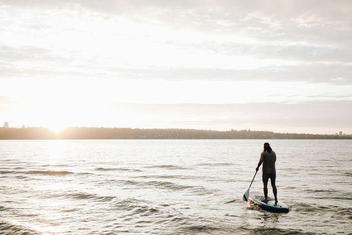 Sortie paddle encadrée au coucher du soleil
