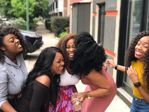 Free Five Women Laughing  Stock Photo
