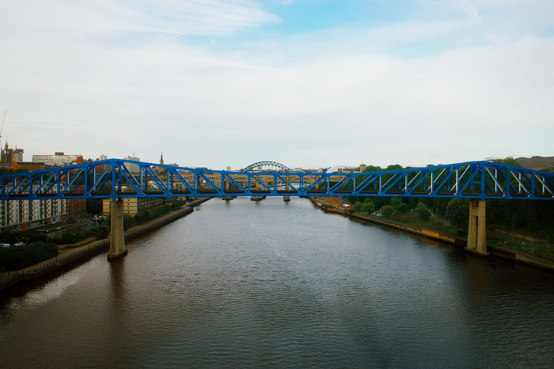 Tyne Nehri üzerindeki bir köprü