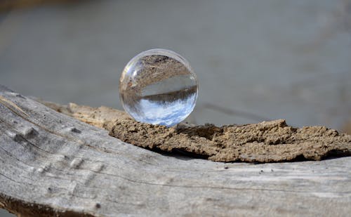 Water Drop on Brown Surface