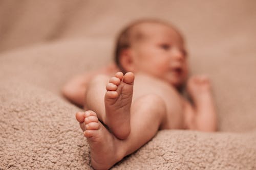 Free Close Up Photo of New Born Feet Stock Photo