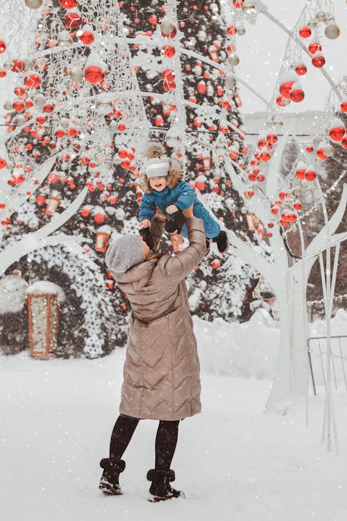 @户外, 下雪, 兒童 的 免费素材图片