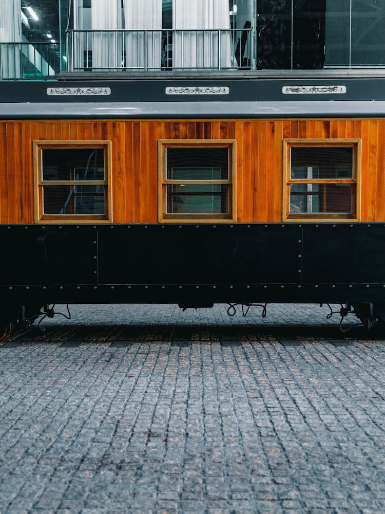 Train On City Street