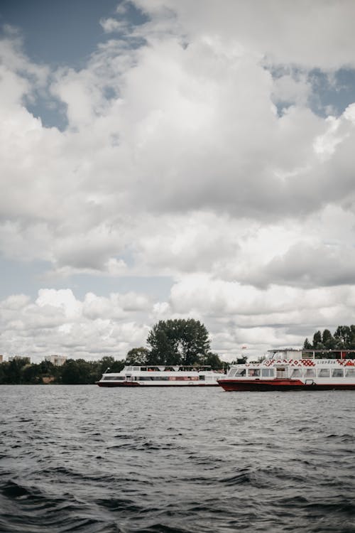 Foto stok gratis awan, hutan, kapal