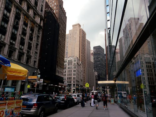 Free stock photo of city, city center, clouds